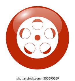 film icon. Flat design style eps 10