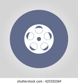film icon. Flat design style eps 10