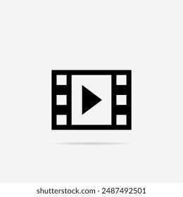 Film icon flat. Vector Film symbol
