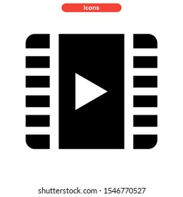 film icon isolated sign symbol vector illustration - high quality black style vector icons
