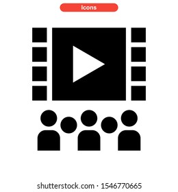 film icon isolated sign symbol vector illustration - high quality black style vector icons
