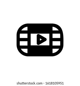 film  icon isolated sign symbol vector illustration - high quality black style vector icons

