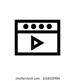 film  icon isolated sign symbol vector illustration - high quality black style vector icons
