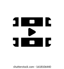 film  icon isolated sign symbol vector illustration - high quality black style vector icons

