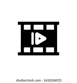 film  icon isolated sign symbol vector illustration - high quality black style vector icons
