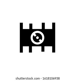 film  icon isolated sign symbol vector illustration - high quality black style vector icons
