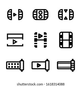 film  icon isolated sign symbol vector illustration - Collection of high quality black style vector icons
