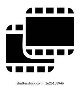 film icon or logo isolated sign symbol vector illustration - high quality black style vector icons
