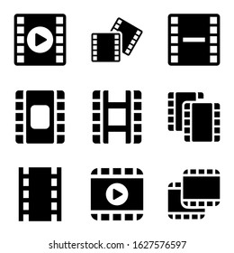 film icon or logo isolated sign symbol vector illustration - Collection of high quality black style vector icons
