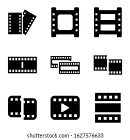 film icon or logo isolated sign symbol vector illustration - Collection of high quality black style vector icons
