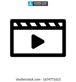 film icon or logo isolated sign symbol vector illustration - high quality black style vector icons
