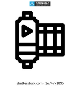 film icon or logo isolated sign symbol vector illustration - high quality black style vector icons
