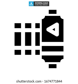 film icon or logo isolated sign symbol vector illustration - high quality black style vector icons
