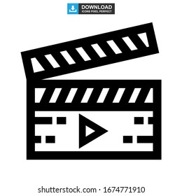 film icon or logo isolated sign symbol vector illustration - high quality black style vector icons

