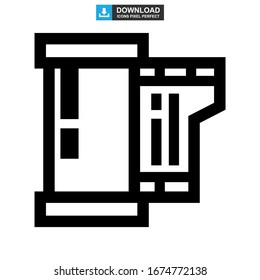 film icon or logo isolated sign symbol vector illustration - high quality black style vector icons
