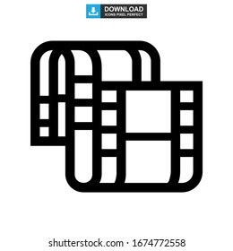 film icon or logo isolated sign symbol vector illustration - high quality black style vector icons
