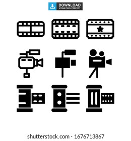 film icon or logo isolated sign symbol vector illustration - Collection of high quality black style vector icons
