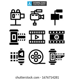 film icon or logo isolated sign symbol vector illustration - Collection of high quality black style vector icons
