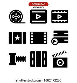 film icon or logo isolated sign symbol vector illustration - Collection of high quality black style vector icons
