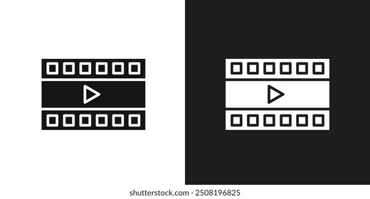 Icono de película logo set Vector