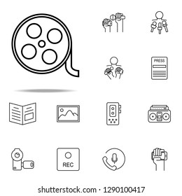 film icon. Media, Press icons universal set for web and mobile