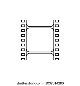 film icon. Media signs for mobile concept and web apps. Thin line  icon for website design and development, app development. Premium icon on white background