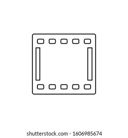 Film icon. Movie entertainment symbol. Logo design element