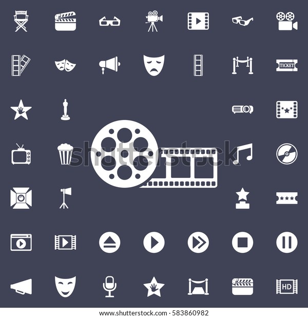 film Icon. Movie Set of\
icons