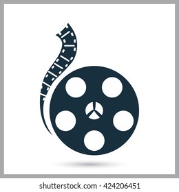 Film icon on background