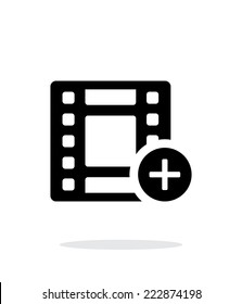 Film icon on white background. Vector illustration.