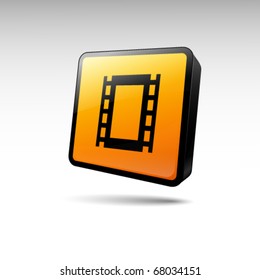 film icon on a white background. vector