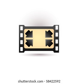 film icon with shadow