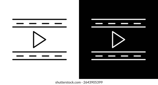 Film icon symbol concept for graphic design, Website, UI. EPS