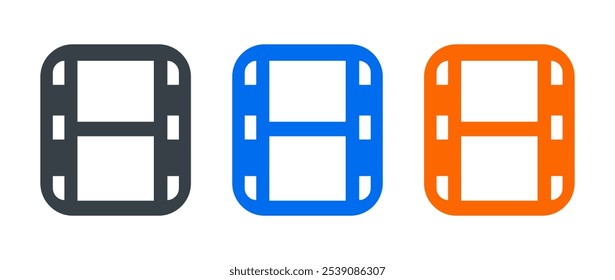 film icon with various colors