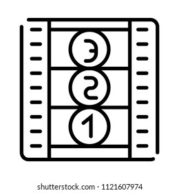 Film icon vector 