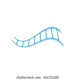 Film icon vector. 