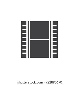 Film icon vector, filled flat sign, solid pictogram isolated on white. Symbol, logo illustration.