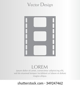 Film icon, vector illustration