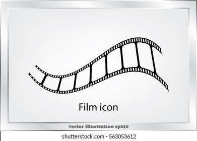 Film icon vector illustration.