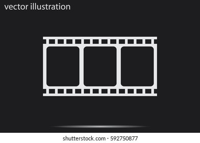 Film icon vector illustration.