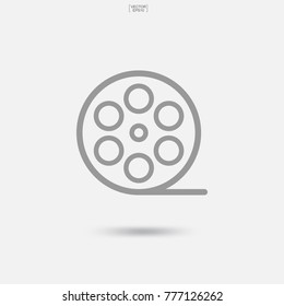 Film icon. Vector illustration.