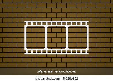 Film icon vector illustration eps10.