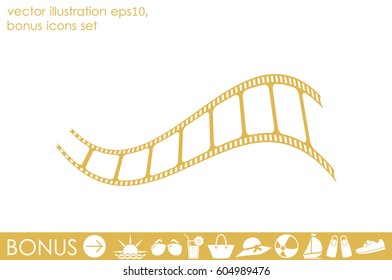 Film icon vector illustration eps10.
