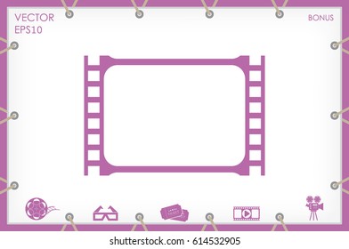 Film icon vector illustration eps10.
