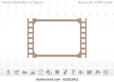 Film icon vector illustration eps10.