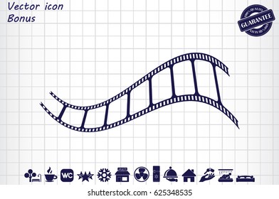 Film icon vector illustration eps10.