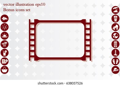 Film icon vector illustration eps10.