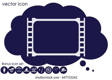 Film icon vector illustration eps10.