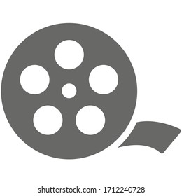 film icon vector illustration flat