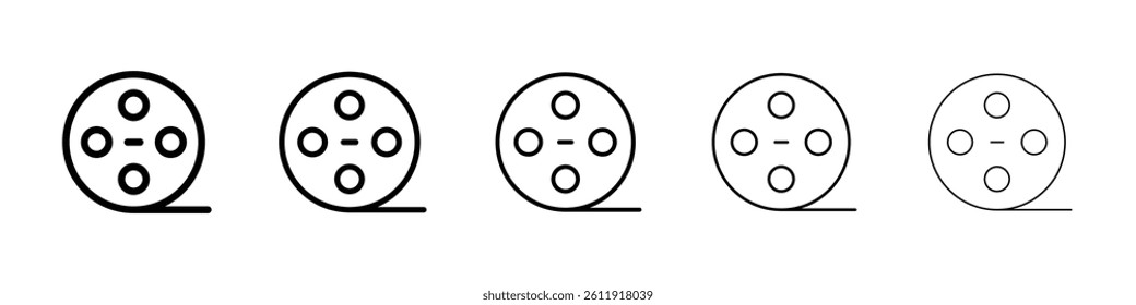 Film icon Vector logo sign